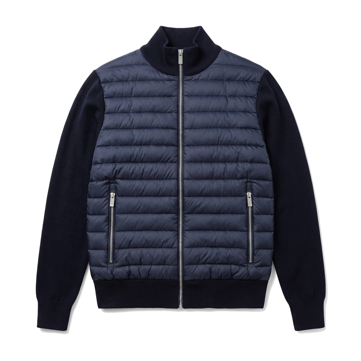 Alba Hybridjacke in Mitternacht, liegend von vorn