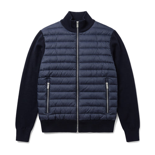 Alba Hybridjacke in Mitternacht, liegend von vorn