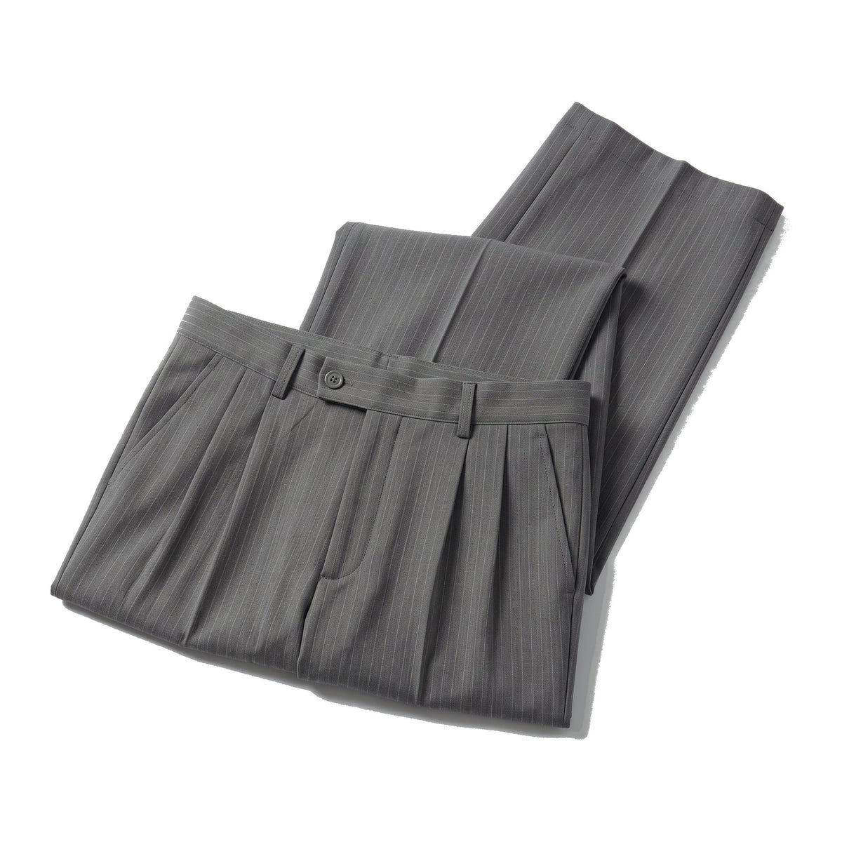 Aria Stoffhose in Grau, gefaltet