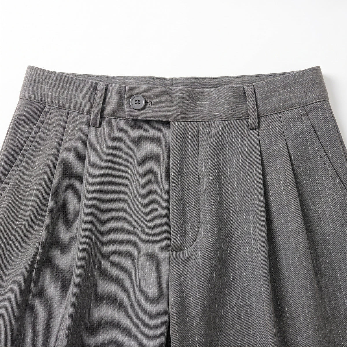 Aria Stoffhose in Grau, Detail Bund