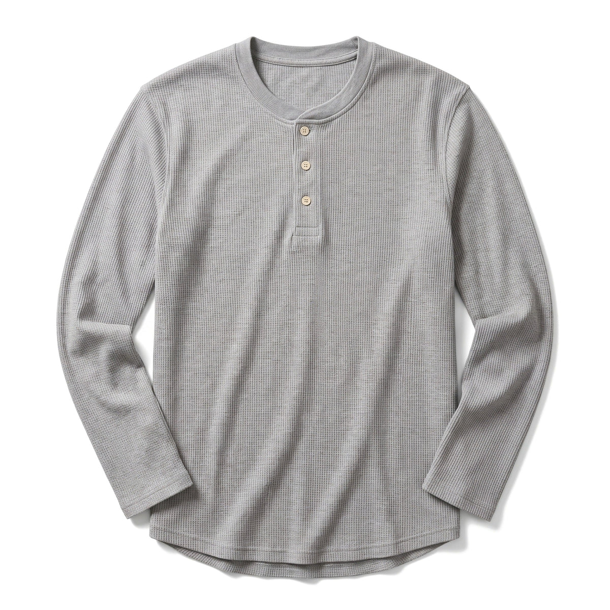 Bozzetto Henley in Grau, liegend von vorn