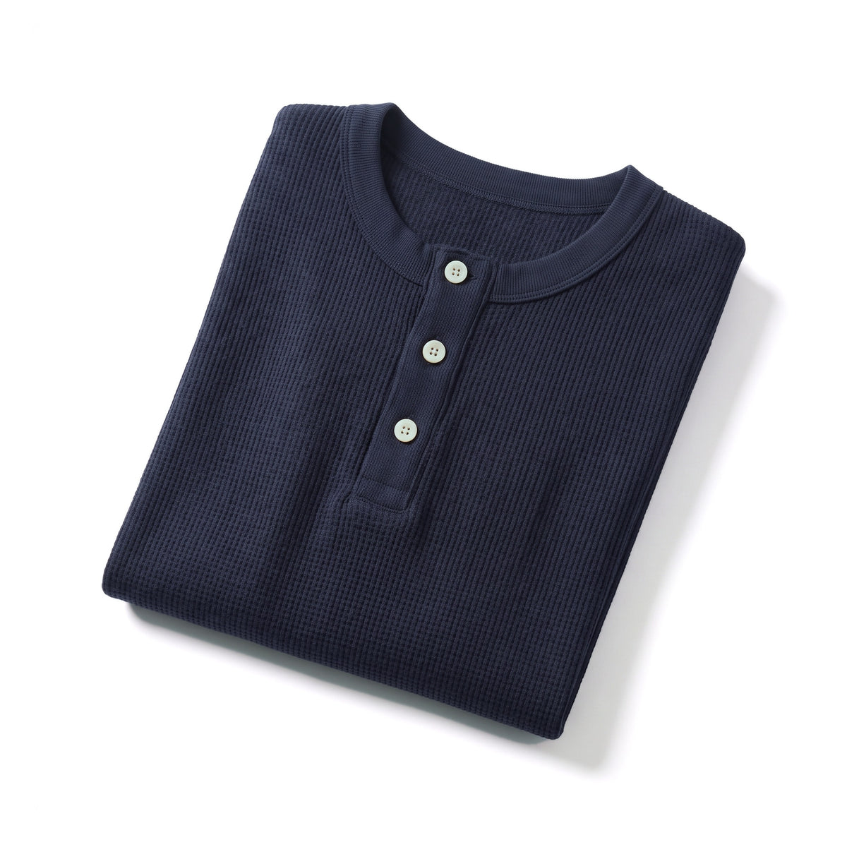 Bozzetto Henley in Mitternacht, gefaltet