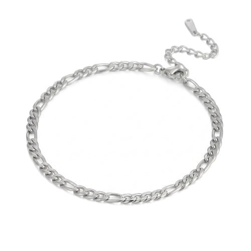 Cadenza Armband in Silber, liegend von vorn