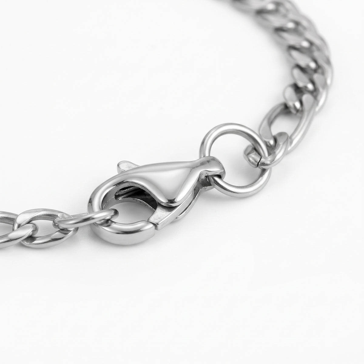 Cadenza Armband in Silber, Detail Verschluss