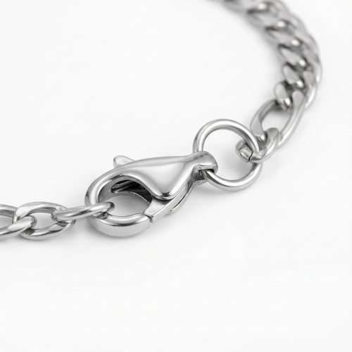 Cadenza Armband in Silber, Detail Verschluss