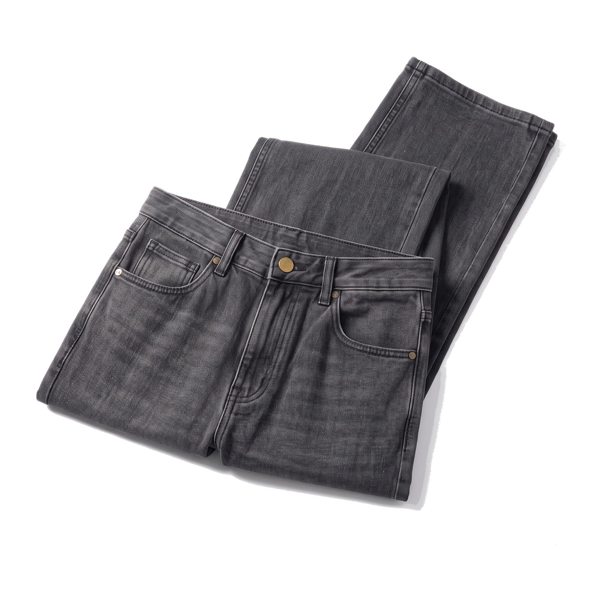Largo Jeans in Anthrazit, gefaltet