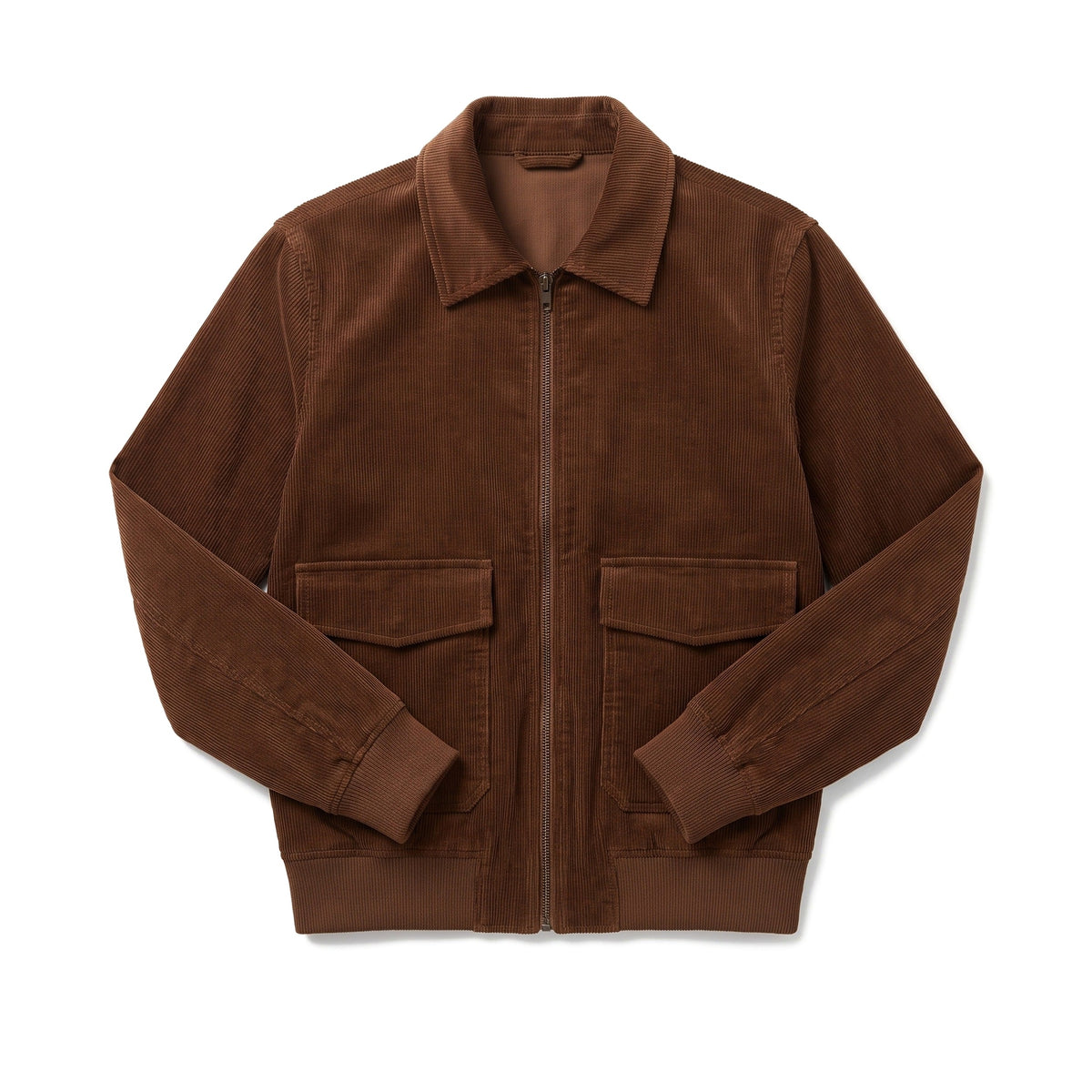 Ombra Blouson in Tabak, liegend von vorn
