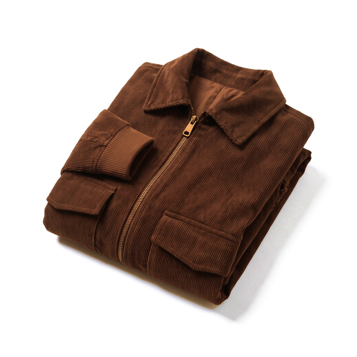 Ombra Blouson in Tabak, gefaltet