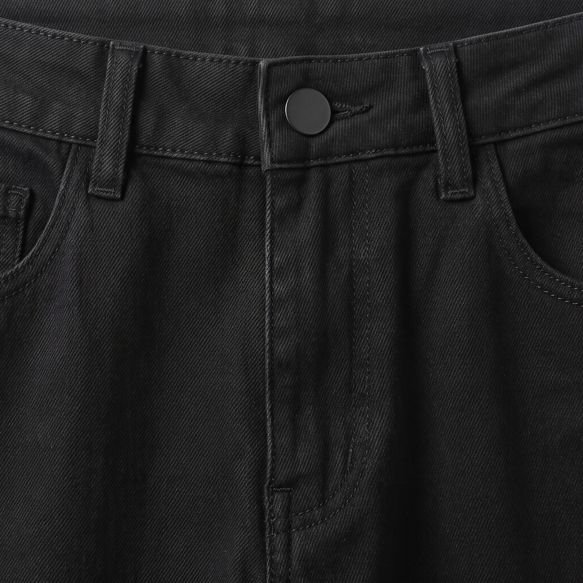 Ritmo Jeans in Schwarz, Detail Reißverschluss