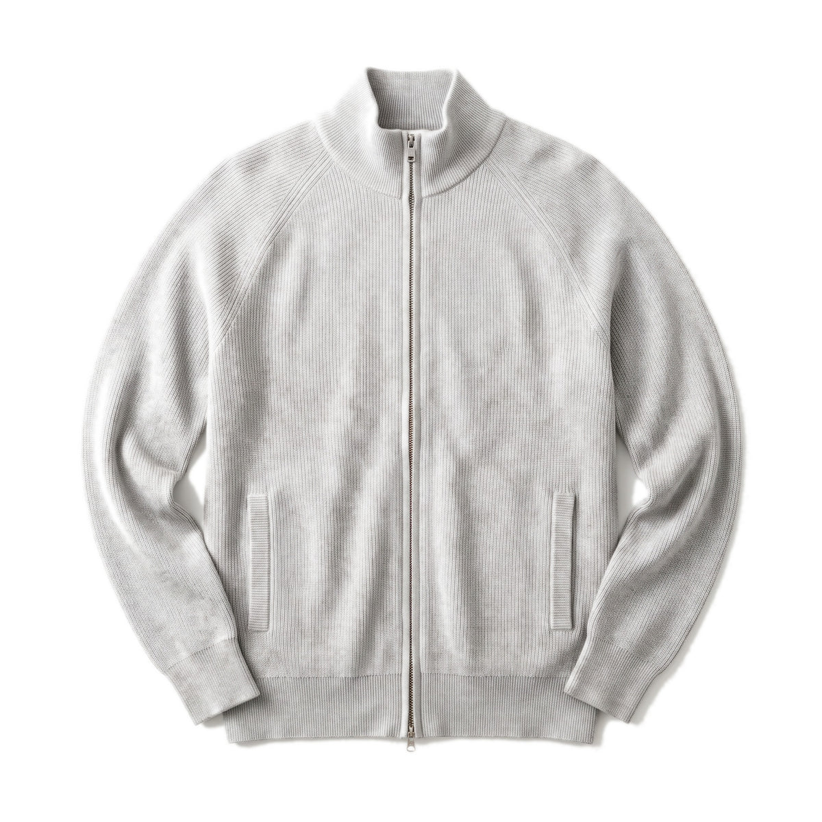 Ritorno Strickjacke in Grau, liegend von vorn