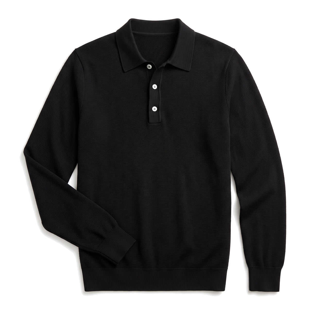 Veglia Polo in Schwarz, liegend von vorn